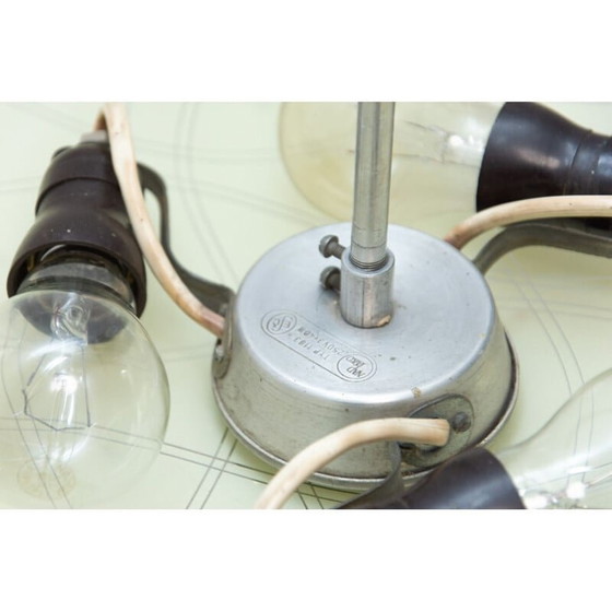 Image 1 of Suspension en verre vintage, Tchécoslovaquie 1960