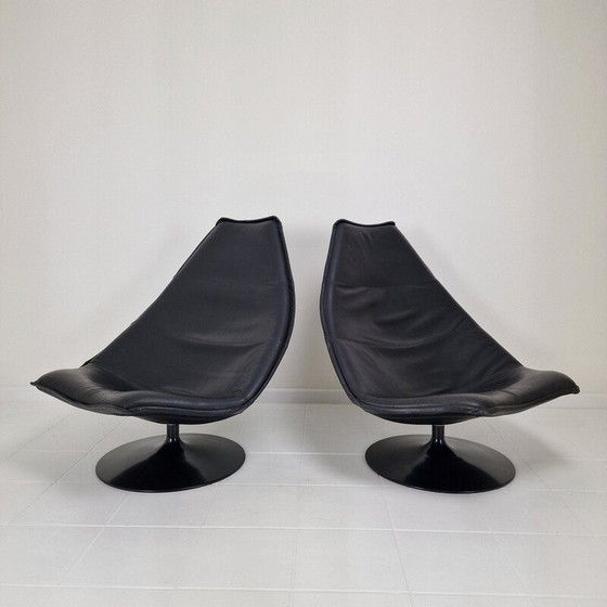 Image 1 of Paire de fauteuils vintage F585 par Geoffrey Harcourt pour Artifort, années 1990