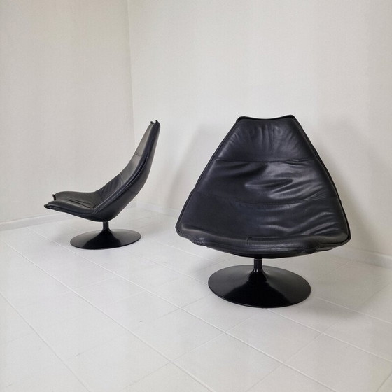 Image 1 of Paire de fauteuils vintage F585 par Geoffrey Harcourt pour Artifort, années 1990