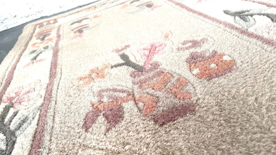 Image 1 of Tapis Velouré Vintage Beige Rosé 118 X 60Cm