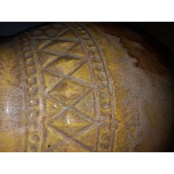 Image 1 of Jarre vintage en verre verni art déco, 1930