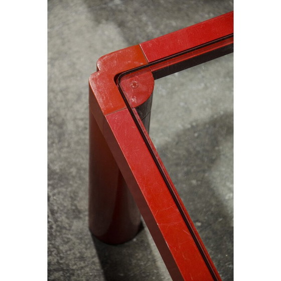 Image 1 of Table basse vintage rouge par Kho Liang le pour Artifort, 1970
