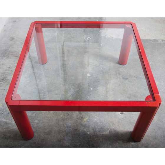 Image 1 of Table basse vintage rouge par Kho Liang le pour Artifort, 1970