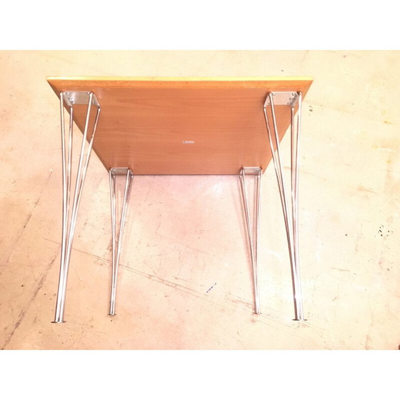 Image 1 of Table à pieds carrés en frêne de Piet Hein Eek pour Fritz Hansen, 1970