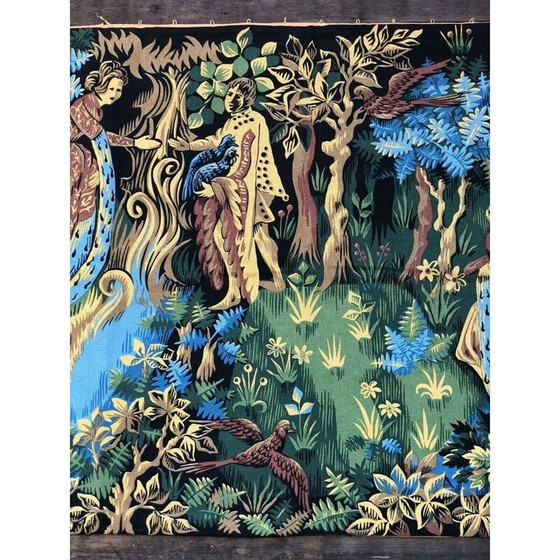 Image 1 of Tapisserie vintage imprimée Roga