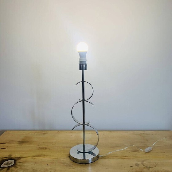 Image 1 of Lampe vintage en acier chromé de Luigi Ferro