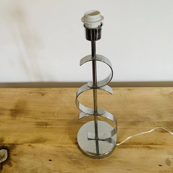 Image 1 of Lampe vintage en acier chromé de Luigi Ferro