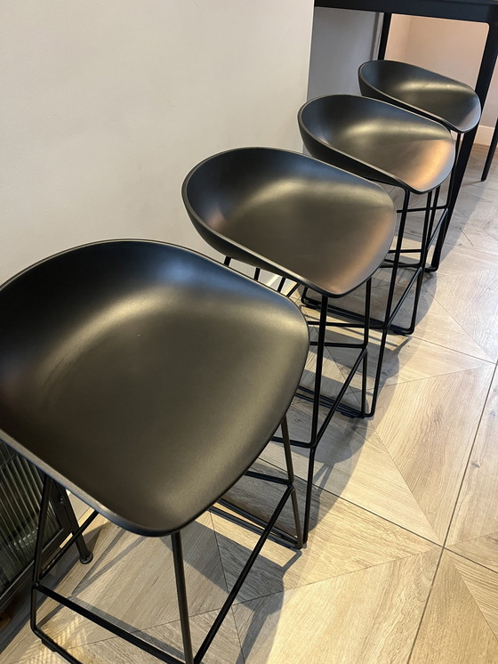 Image 1 of 4x Aas 38 Chaises hautes/tabourets de bar en foin