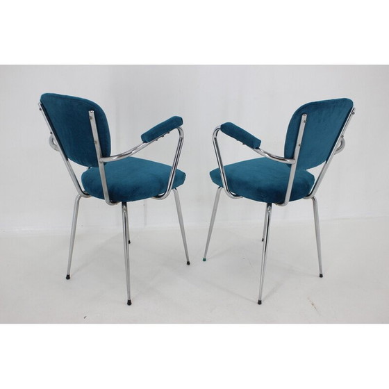 Image 1 of Paire de fauteuils italiens vintage en velours côtelé, 1960s