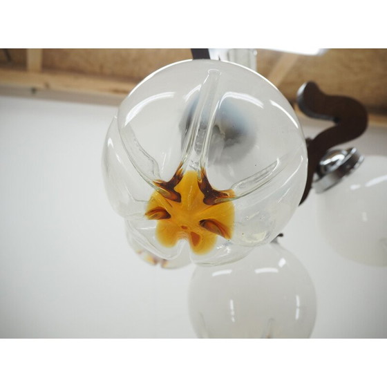 Image 1 of Lustre en verre du milieu du siècle, Italie années 1950