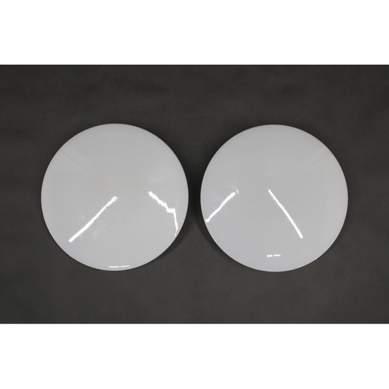 Image 1 of Paire de plafonniers Eklipta vintage par Arne Jacobsen pour Louis Poulsen, Danemark 1970