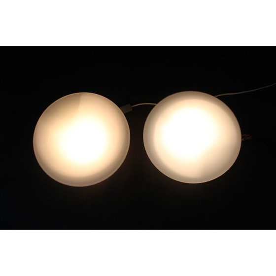 Image 1 of Paire de plafonniers Eklipta vintage par Arne Jacobsen pour Louis Poulsen, Danemark 1970