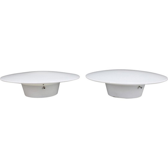 Image 1 of Paire de plafonniers Eklipta vintage par Arne Jacobsen pour Louis Poulsen, Danemark 1970