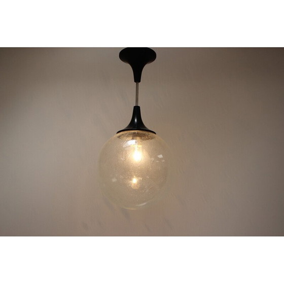 Image 1 of Lampe suspendue vintage en verre et plastique, Tchécoslovaquie, années 1960