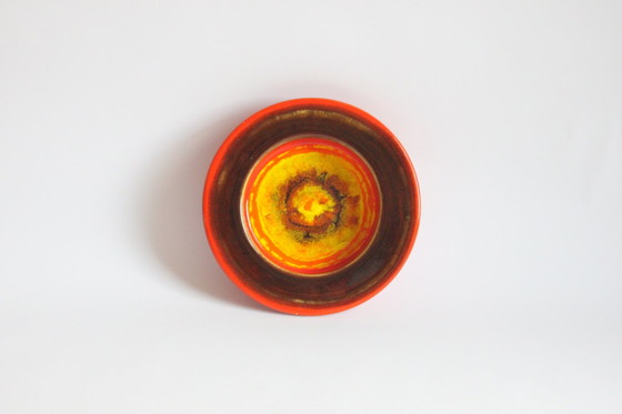 Image 1 of Hutschenreuther Lava Glazed Vide Poche Bowl, Allemagne 1970S