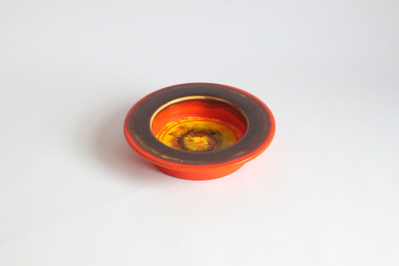 Image 1 of Hutschenreuther Lava Glazed Vide Poche Bowl, Allemagne 1970S