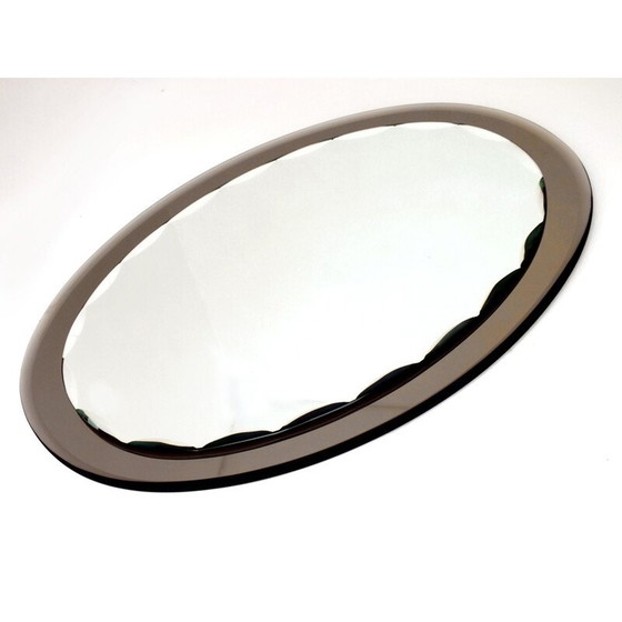 Image 1 of Miroir vintage 2 objets d'art en verre et cristal par Fontana Arte, Italie 1950