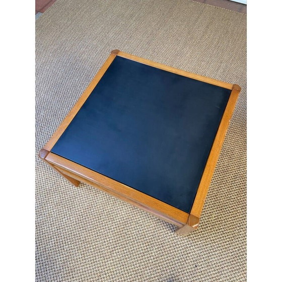 Image 1 of Table d'appoint vintage en frêne par Baumann, France 1980