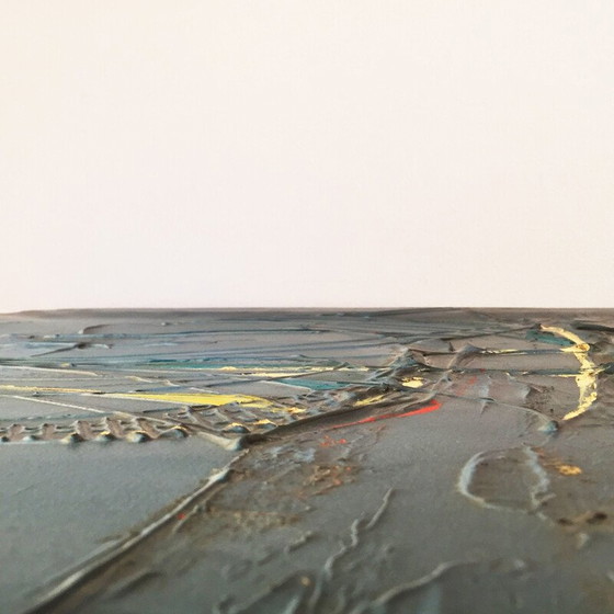 Image 1 of Peinture nautique vintage Navire "Ricard 78" Acrylique espagnole, Espagne 1970