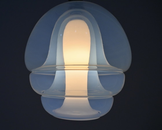 Image 1 of Ls 134 Medusa Glass Hanging Lamp By Carlo Nason For Mazzega, 1960S