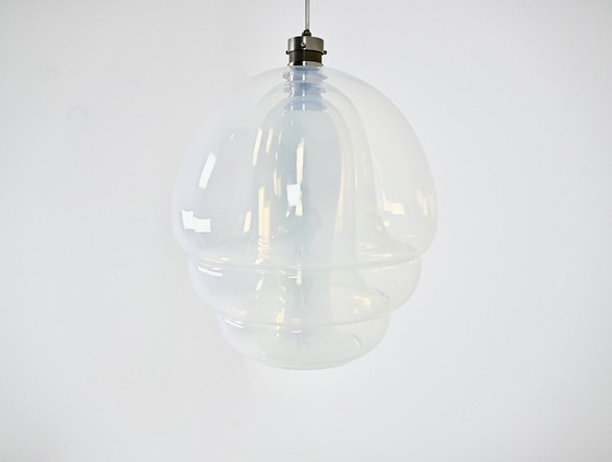 Image 1 of Ls 134 Medusa Glass Hanging Lamp By Carlo Nason For Mazzega, 1960S