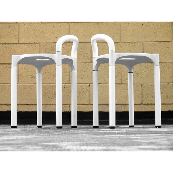 Image 1 of Paire de tabourets vintage "polo" par Anna Castelli Ferrieri pour Kartell