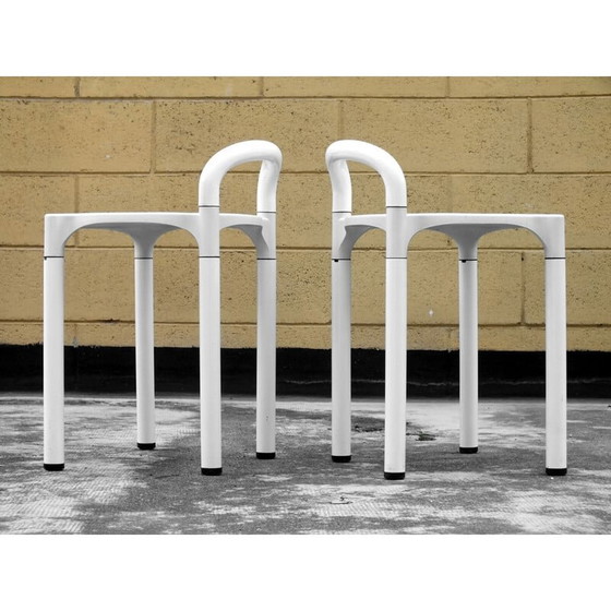 Image 1 of Paire de tabourets vintage "polo" par Anna Castelli Ferrieri pour Kartell