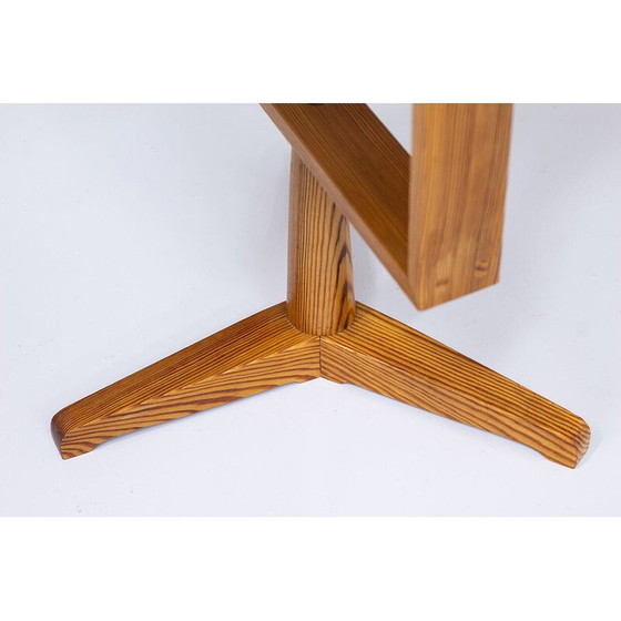 Image 1 of Miroir de table vintage en pin et bois, Suède 1960