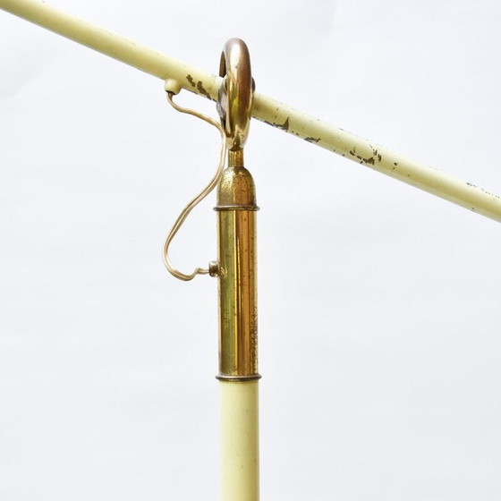 Image 1 of  Lampadaire jaune italien par Angelo Lelli - années 1950