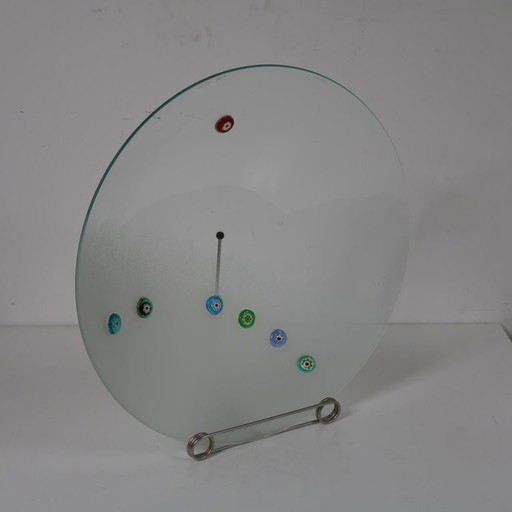 Rare plaque en verre de Bruno Munari provenant de "Collezione Murano", Italie 1995