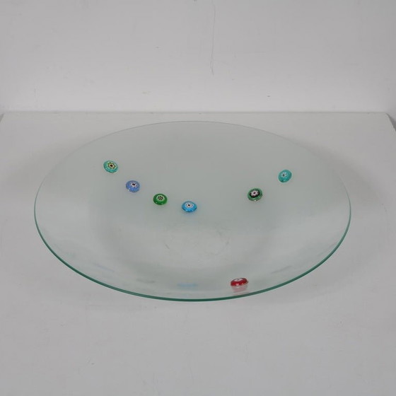 Image 1 of Rare plaque en verre de Bruno Munari provenant de "Collezione Murano", Italie 1995