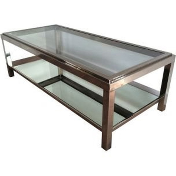 Image 1 of Table basse vintage en chrome, France 1970