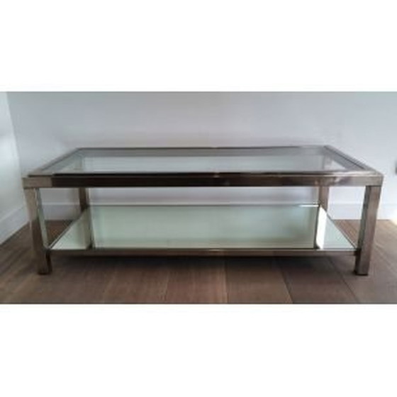 Image 1 of Table basse vintage en chrome, France 1970