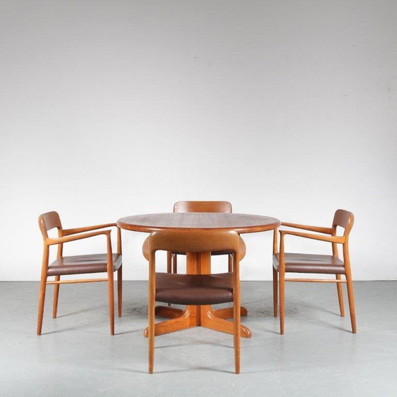 Image 1 of Ensemble de salle à manger en teck par Niels Otto Møller pour Moller, Danemark 1960