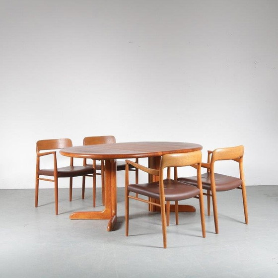 Image 1 of Ensemble de salle à manger en teck par Niels Otto Møller pour Moller, Danemark 1960