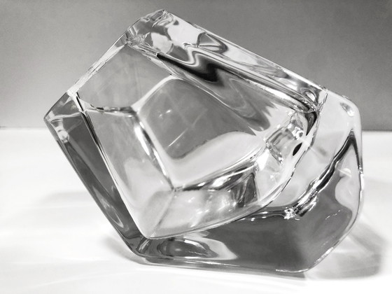 Image 1 of Cendrier Vintage • Porte-Stylos • Cristal • Daum France • 1970