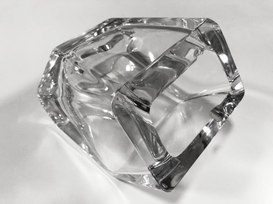 Image 1 of Cendrier Vintage • Porte-Stylos • Cristal • Daum France • 1970