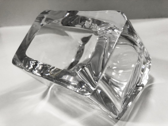 Image 1 of Cendrier Vintage • Porte-Stylos • Cristal • Daum France • 1970