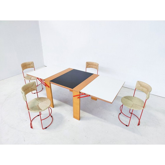 Image 1 of Table pliante "Achab" du milieu du siècle par Laura de Lorenzo et Stefano Stefani, Italie, années 1980