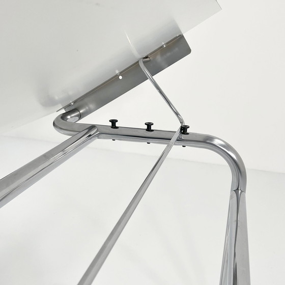 Image 1 of Table à dessin noire et chromée par Joe Colombo pour Bieffeplast, 1970S