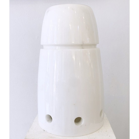 Image 1 of Lampe vintage en marbre blanc, Italie 1970