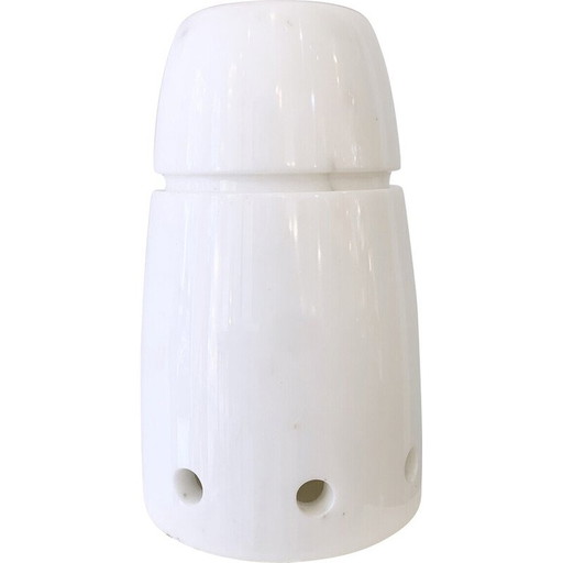 Lampe vintage en marbre blanc, Italie 1970