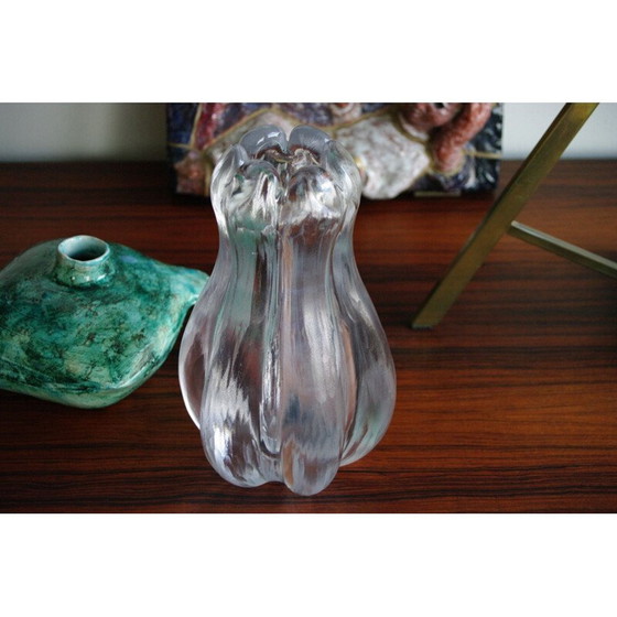 Image 1 of Vase Chipped Ice vintage par Vicke Lindstrand