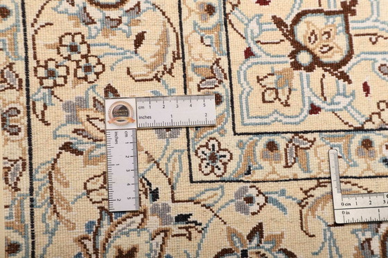 Image 1 of Elégant tapis persan noué à la main Naïn 9 Lah- Size. 150 X 150 cm -No.466246-01