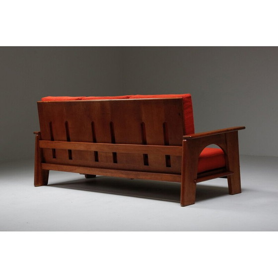 Image 1 of Canapé vintage en chêne par Bas Van Pelt