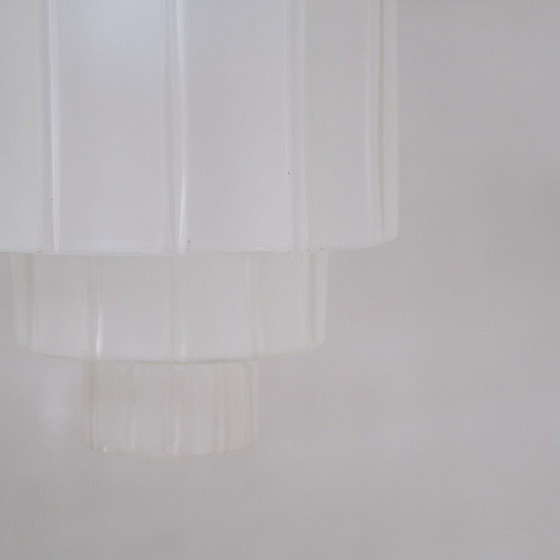 Image 1 of Lampe suspendue Vintage Art Deco en verre opaque, France 1920