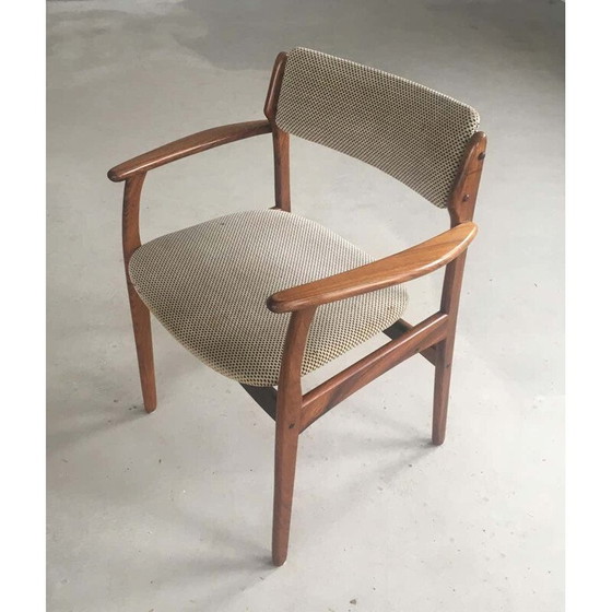 Image 1 of Ensemble de 6 chaises et une paire de fauteuils vintage en bois de rose par Erik Buch