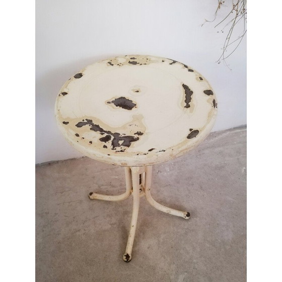 Image 1 of Tabouret pivotant industriel vintage en métal, 1940