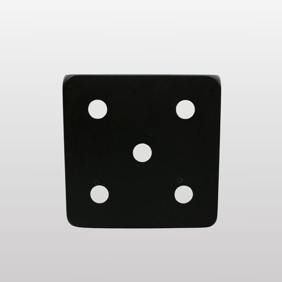 Image 1 of Table d'appoint vintage en forme de dé, Italie 1980