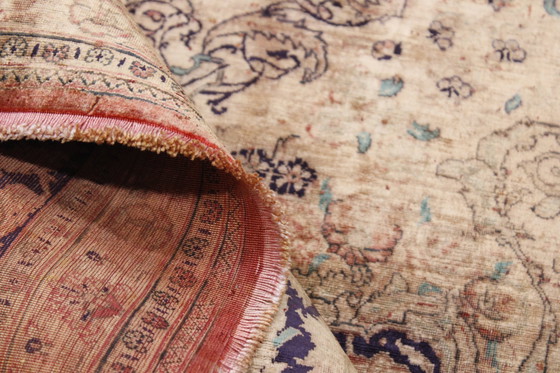 Image 1 of Tapis persan Ghom/Qom 100% soie Ancien design vintage noué à la main 300 X 191 cm